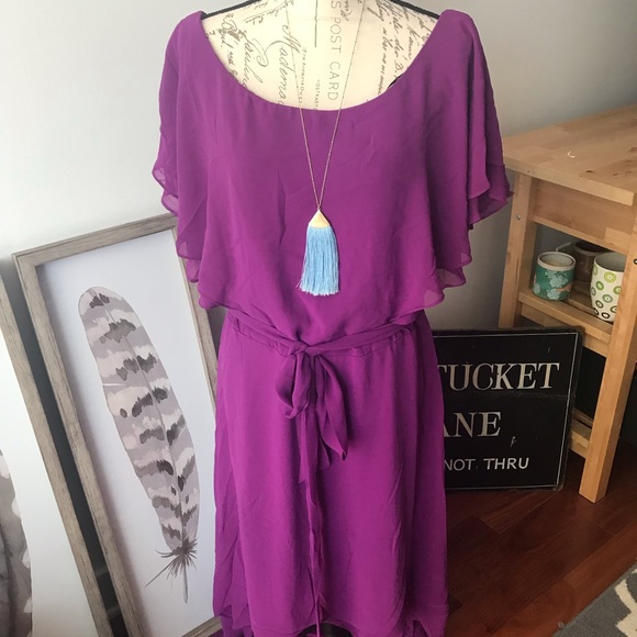 City Chic Dresses & Skirts - Never worn City Chic purple dress
